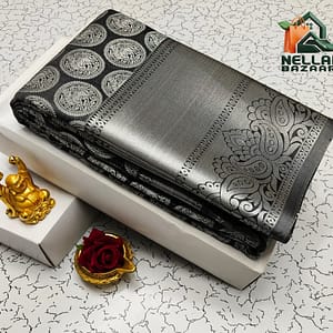 KANCHIPURAM PATTERN RICH JARI PALLU