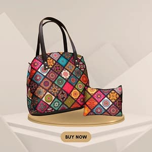 Doraemon Printed Tote Handbag