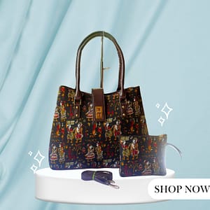 Python Print Tote Cum Sling Handbag – Trendy & Versatile