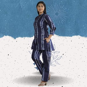 Pure Cotton Hand Block Co-ord Set for Women