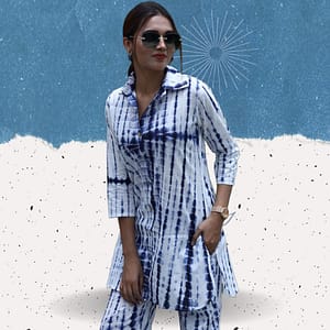 Pure Cotton Hand Block Co-ord Set for Women